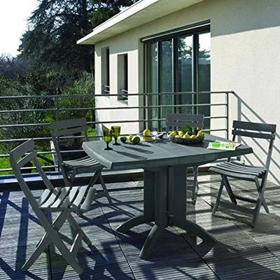 Produktbild von Famanu Klapptisch für 4 Personen - Antrazit - 118 x 77 cm