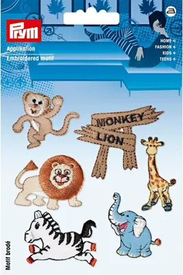 Obrázok produktu pre Nášivka zoo, samolepiaca/nažehľovacia