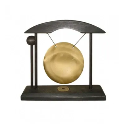 Produktbild von Tischgong klein schwarz/gold