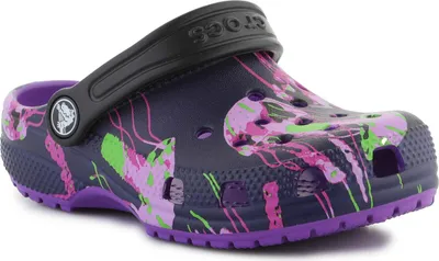 Produktbild von Crocs Classic Meta Scape Clog K Neon Purple/Multi 208457-573 Eu 29/30
