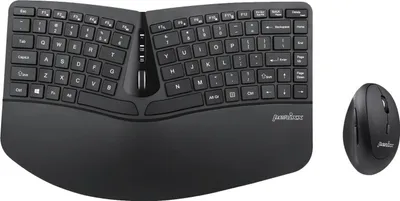 Obrázek produktu pro Perixx bezdrátová klávesnice + myš vertikální sada PERIDUO-606 C Ergonomická černá tichá
