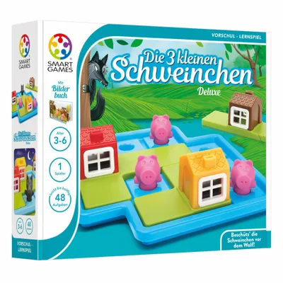 Immagine prodotto di Smart Games Märchenspiele Die 3 kleinen Schweinchen, Denkspiel, Kinderspiel, Kinder Spiel, ab 3 Jahren, SG 023 DE