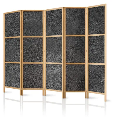 Produktbild von Akustischer doppelseitiger Raumteiler 225 × 172 cm – Dekorative Trennwand mit Schallabsorption