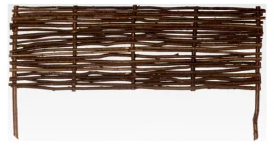 Produktbild von Beeteinfassung, Gartenzaun aus Haselnuss, Größe (BxH): 120 x 40 cm, Höhe inkl. Staken ca. 60 cm