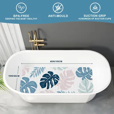 Image de Tapis de bain antidérapant, 1 pièce, pour baignoire