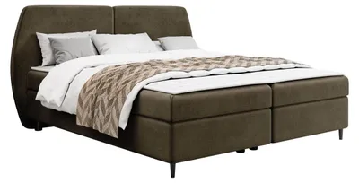 Produktbild von MIRJAN24 Boxspringbett mit zwei Bettkästen Madryt, Schlafzimmer Ehebett, Doppelbett mit Topper (Farbe: Wave 09, Größe: 160x200 cm)