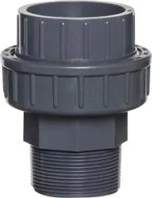 Produktbild von PVC-Formstück, Verschraubung ohne Ring, 20 mm x 1/2