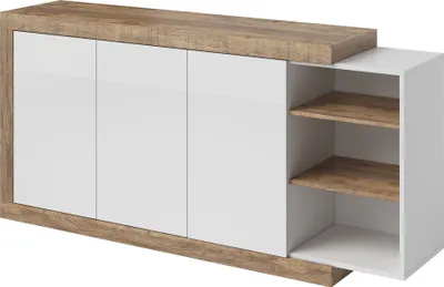 Produktbild von Furniture24 Kommode Sintra 47 Sideboard 180 cm 3 Türen Wohnzimmerschrank