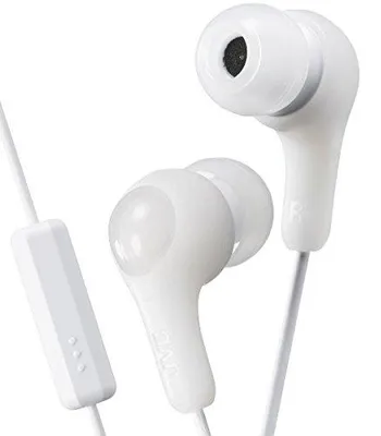 Image de Ecouteurs GUMY PLUS avec micro et télécommande JVC HA-FX7M-W-E
