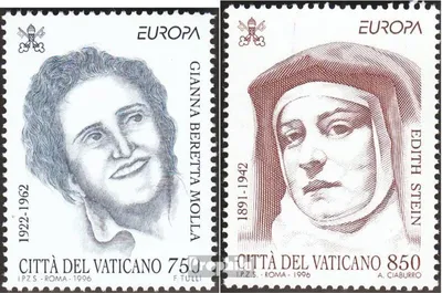 Produktbild von Briefmarken Vatikanstadt 1996 Mi 1179-1180 (kompl.Ausg.) postfrisch Berühmte Frauen