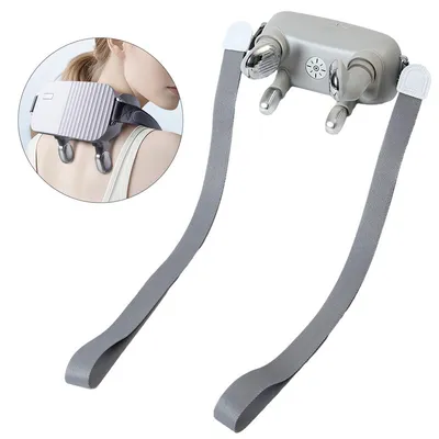Produktbild von Schultermassagegerät Nackenmassagegerät, Shiatsu Rückenmassagegerät mit Wärme, tragbar, kabellos, 3D Massageköpfe