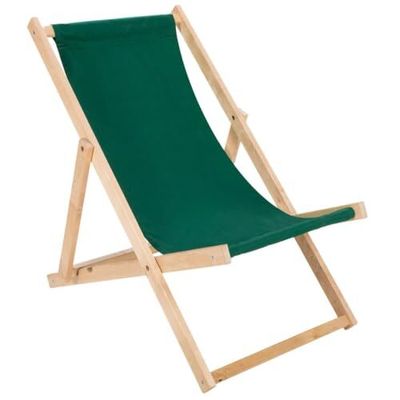 Liegestuhl grün klappbar aus Holz - Klappstuhl Klappliege Sonnenstuhl Strandstuhl Holzklappstuhl Sonnenstuhl Gartenliege
