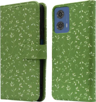 Obrázek produktu pro imoshion Designové skládací pouzdro Motorola Moto G04 / G24 – Green Flowers