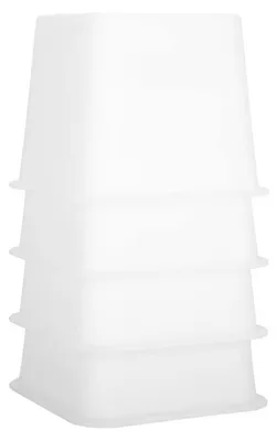 Immagine prodotto di Regola-piedi da 10 cm - Rialzi per mobili con spazio contenitore - Set da 4 pezzi