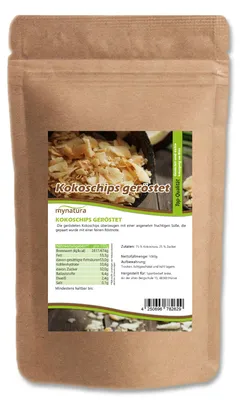 Produktbild von Mynatura geröstete und gesüßte Kokoschips ab 1kg