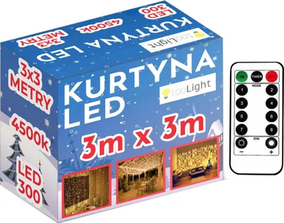 Zdjęcie produktu dla Kurtyna LED 300 diod 3x3m 311334A
