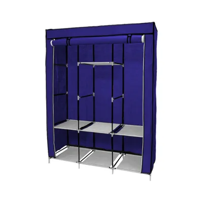 Zdjęcie produktu dla Mobilna szafa do ubrań 130x45x170 cm-niebieska