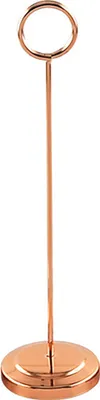 Produktbild von Tischnummernhalter rostfreier nicht rutscher Edelstahl starker Grip-Menü Halter Restaurant Vorräte-Roségold ,Größen:20.5cm