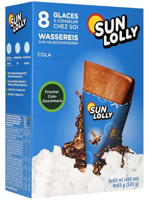 Produktbild von Sun Lolly Wassereis Cola 8er