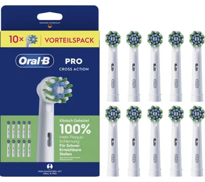 Image de Oral-B Lot de 10 brossettes Pro CrossAction