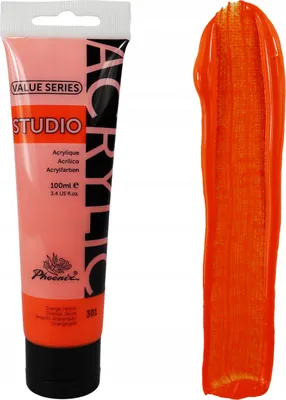 Produktbild von Künstler Orange-Gelb-Acrylfarbe Phoenix 301 Orange-Gelb100ml