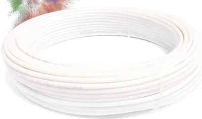 Image de SUPERFOG - Rouleau de 100 mètres de tuyau en polyamide. Taille 1/4". Haute résistance. Pression d'éclatement 140 bars. Couleur blanche.