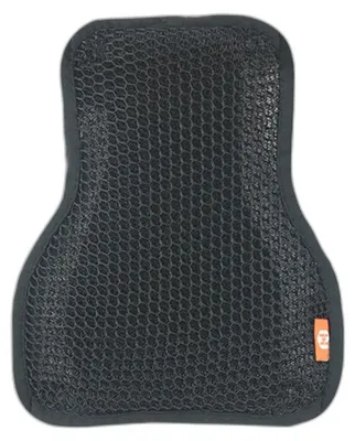 Imagen del producto de INF Funda de asiento de moto de doble capa estilo S — Malla D transpirable, aislamiento térmico, acolchado ergonómico,  37cmx28cm