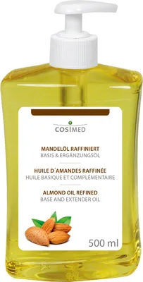 Produktbild von cosiMed Massageöl Mandel mit Druckspender, Wellness Massage Öl, 500 ml