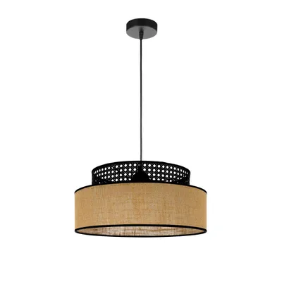 Produktbild von FKL DESIGN Home Deco Hängelampe Schwarz Braun Beleuchtung Hängeleuchte aus Serie BE110-H-SB2 (Schwarz, Braun)
