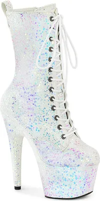 Produktbild von ADORE-1040IG Damen Booties von Pleaser, Weiß , EU 36, US 6