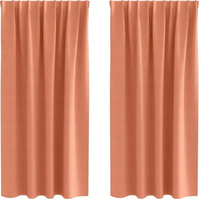 Obrázok produktu pre vidaXL Zatemňujúce závesy s krúžkami 2 ks Terakota 175 x 140 cm