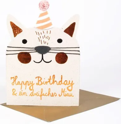 Produktbild von Fellnasen Karte "Happy Birthday"