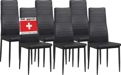 Produktbild von Esszimmerstühle MILANO, 6-er SET, Schwarz