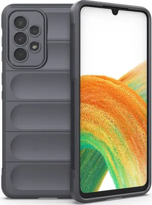 Produktbild von Samsung A33 5G Hülle, Weich TPU Silikon Stossfest Anti-rutsch Schutzhülle für Samsung Galaxy A33 5G Dunkelgrau