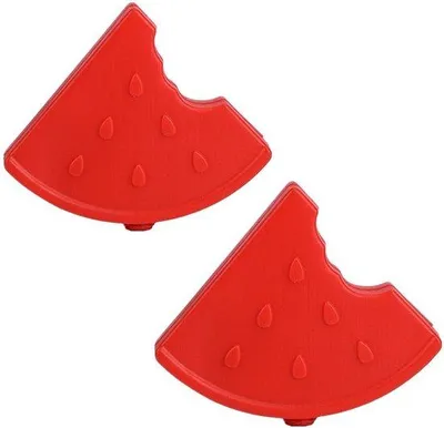 Productafbeelding van Set van herbruikbare koelblokken voor picknickmanden - watermeloenmotief - 2 stuks