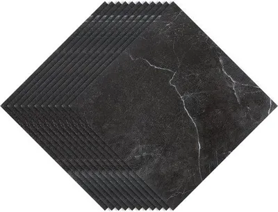 Produktbild von Selbstklebend PVC-Laminate-Set (55 Stück, 5m²), wasserdicht und rissfest für Küche, Wohnzimmer und Balkon, schwarz, 30 x 30cm