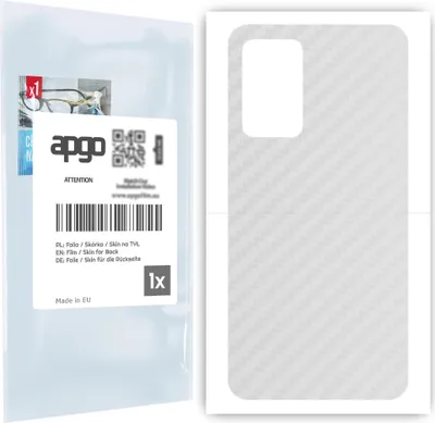 Produktbild von apgo Rückseite Schutzfolie für Oukitel C21 -  Hinten Schutzfolie Carbon Transparent (durchsichtig), Rückseite Folie schützt vor Kratzern und Fingerabdrücken