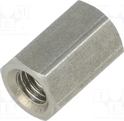 Obrázek produktu pro 5 kusů distančních vložek se závitem 12 mm, vnitřní závit M5, šestihran 148x12 mm, distanční prvky