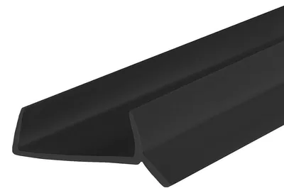 Produktbild von STEIGNER Küchenleiste Abdichtungsprofil für Küchensockel 18mm / 19mm, 1,5m Dichtprofil Schwarz
