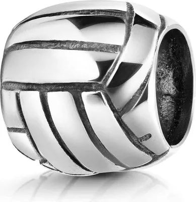 Produktbild von MATERIA by Matthias Wagner Volleyball Bead 925 Sterling Silber Element für Bead Armband 708