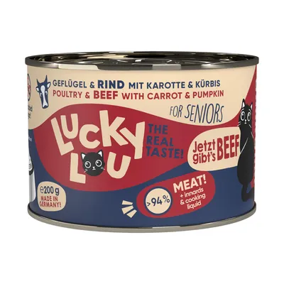 Produktbild von Lucky Lou Dose Lifestage Senior Geflügel & Rind 200g