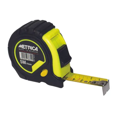 Productafbeelding van Metrica 38658 Meetlint met beschermhoes en 3 vergrendelpunten, 8 meter