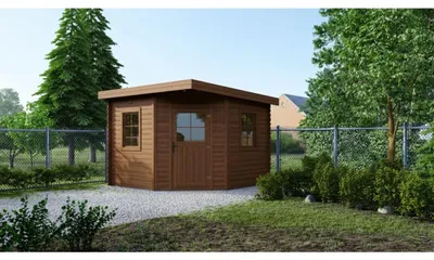 Produktbild von Gartenhaus, Gerätehaus 8m2 - 3x3m - 28mm - Imprägniert
