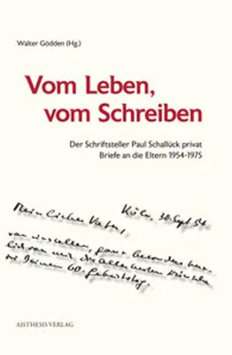 Produktbild von Vom Leben, vom Schreiben