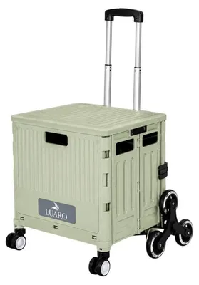 Obrázek produktu pro LUARO KX2786 Nákupní vozík skládací s víkem, 8 kol, 32 l