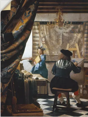 Produktbild von ARTland Wandbild, selbstklebend Die Malkunst. Um 1666/68 Größe: 60x80 cm