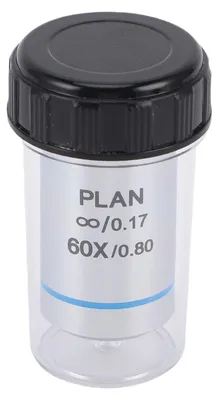 Image de Objectif de microscope 60X, 20,2 mm, RMS Plan Infinity, achromatique, pour microscopes biologiques