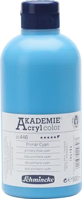 Produktbild von Primär Cyan 500ml Acrylfarbe - AKADEMIE Acryl - Schmincke23 446 028