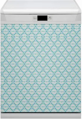 Produktbild von Magnet Folie für Geschirrspüler Magnete  Geschirrspüle Magnet für Spülmaschine 60x80 cm Dekor - Retro -Muster