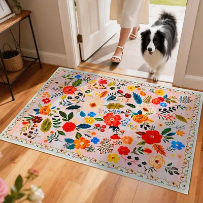 Obrázek produktu pro Podlahová rohož, rozměry 91 x 60 cm, omyvatelná, protiskluzová, pro použití v interiéru